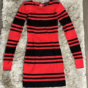 Women’s Black and Red fitted dress